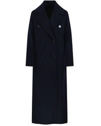 Max Mara - Jassen ,Blauw ,Wol Custodi Double-Breasted Coat - Lyst
