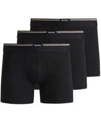 HUGO - Ondergoed ,Zwart ,Katoen Boxer Br3P Boxers - Lyst