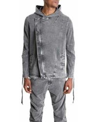 LA HAINE INSIDE US - Marmoreffekt Kapuzenjacke Für Männer - Lyst