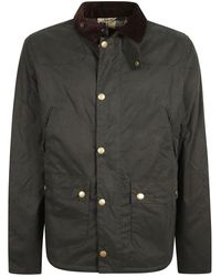 Barbour - Jassen ,Groen ,Katoen Zwarte Was Gecoate Buitenkleding Jas - Lyst