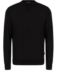 Emporio Armani - Round-Neck Knitwear - Lyst