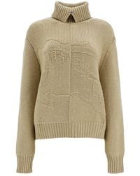 Burberry - Truien & Vesten ,Kasjmier Ekd Cashmere Sweater - Lyst