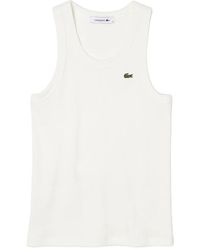 Lacoste - Sleeveless Tops - Lyst