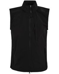 Aspesi - Jassen ,Zwart ,Nylon Nylon Stretch Vest - Lyst