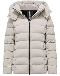 Bomboogie - Jassen ,Grijs ,Nylon Slim Fit Grijze Donsjas - Lyst