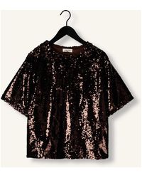 EDITED - Overhemden ,Bruin ,Polyester Janah T-Shirt - Lyst