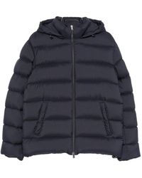Herno - Jassen ,Blauw ,Nylon Nylon Jas - Lyst