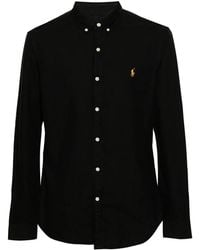 Polo Ralph Lauren - Geborduurde Oxford Overhemd - Lyst