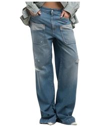 Replay - Wide Jeans - Lyst