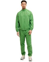 Lacoste - Fitness ,Groen ,Polyester Trim Accent Sport Trainingspak - Lyst