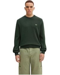 Lacoste - Wool Crew Neck Sweater - Lyst