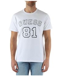 Guess - Baumwolle logo regular fit t-shirt - Lyst