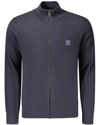 BOSS - Truien & Vesten ,Blauw ,Katoen Kanozip_S Cardigan - Lyst