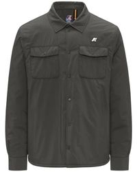 K-Way - Jassen ,Groen ,Leer Umbert Plain Warm - Lyst