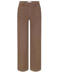 FRAME - The Refined Wide Broeken - Lyst