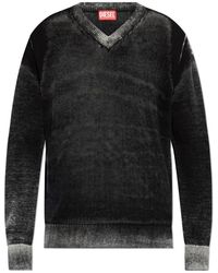 DIESEL - Truien & Vesten ,Zwart ,Katoen Sweater K-Veli - Lyst