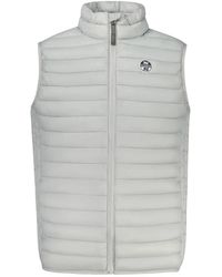 North Sails - Jassen ,Grijs ,Mouwloze Polyamide Jas - Lyst