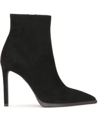 Kazar - Schwarze Wildleder-Stiefeletten Mit Hohem Absatz - Lyst