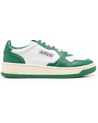 Autry - Medalist Low & Bicolour Leather Trainers , Leather - Lyst