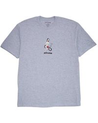 Fa - Tops ,Grijs ,Katoen Bike Girl Short Sleeve Tee - Lyst