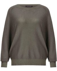 Luisa Cerano - Crêpe Baumwollpullover Mit Links-Struktur - Lyst