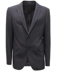 Armani - Jassen ,Blauw ,Wol Wollen Pak Emporio M Line Model - Lyst