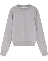 Entire studios - Hoodies & Sweatvesten ,Grijs ,Katoen Sweatshirt Met Ronde Hals - Lyst