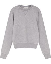 Entire studios - Hoodies & Sweatvesten ,Grijs ,Katoen Sweatshirt Met Ronde Hals - Lyst