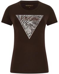Guess - Zebra Triangle Tee - Lyst