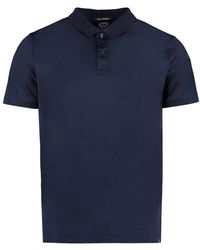 Paul & Shark - Polo-shirt aus baumwolle mit seitenschlitzen - Lyst
