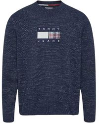 Tommy Hilfiger - Blauer pullover im tommy-stil - Lyst