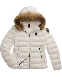 Blauer - Jassen ,Wit ,Nylon Korte Donsjas Arcadia - Lyst
