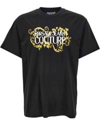 Versace Jeans Couture - T-Shirt Con Stampa - Lyst