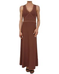 Nenette - Kleedjes ,Bruin ,Abito Marrone - Lyst
