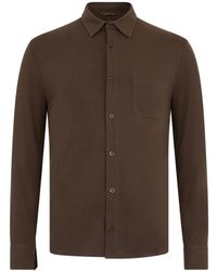 Moorer - Overhemden ,Bruin ,Katoen Elegant Shirt Met Lange Mouwen - Lyst