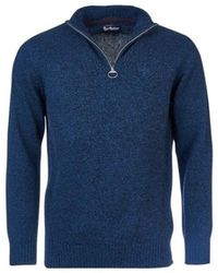 Barbour - Klassischer lambswool half zip pullover - Lyst