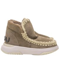 Mou - Glitter logo eskimo jogger stiefel - Lyst