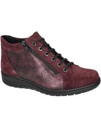 SOLIDUS - Schoenen ,Rood ,Wol Kate Boot - Lyst