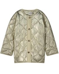 Summum - Jassen ,Grijs ,Metallic Gewatteerde Jas - Lyst