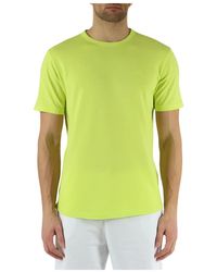 Sun 68 - T-shirt in cotone piquet con ricamo logo - Lyst