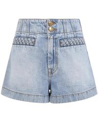 Zimmermann - Denim Shorts - Lyst