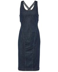 Alaïa - Skulpta Denim Kleid - Lyst