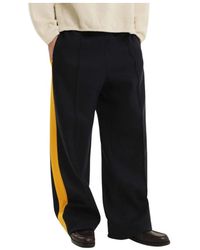 1989 STUDIO - Broeken ,Blauw ,Blauwe Baggy Losse Broek - Lyst