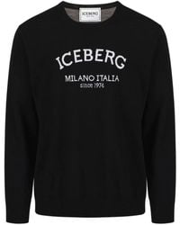 Iceberg - Round-Neck Knitwear - Lyst