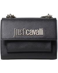 Just Cavalli - Schwarze Schultertasche Mit Kettenriemen - Lyst