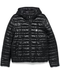 Michael Kors - Jassen ,Zwart ,Polyester Zwarte Hooded Puffer Jas - Lyst