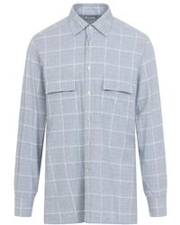 Kiton - Flanellen Shirt - Lyst