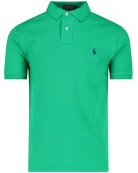 Ralph Lauren - Es Polo-Shirt mit klassischem Kragen und Logo-Stickerei - Lyst