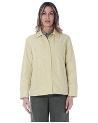 Aspesi - Overhemden ,Geel ,Polyester Giacca Lucciola - Lyst