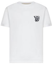 Valentino - Geborduurde Ivory T-Shirts En Polos - Lyst
